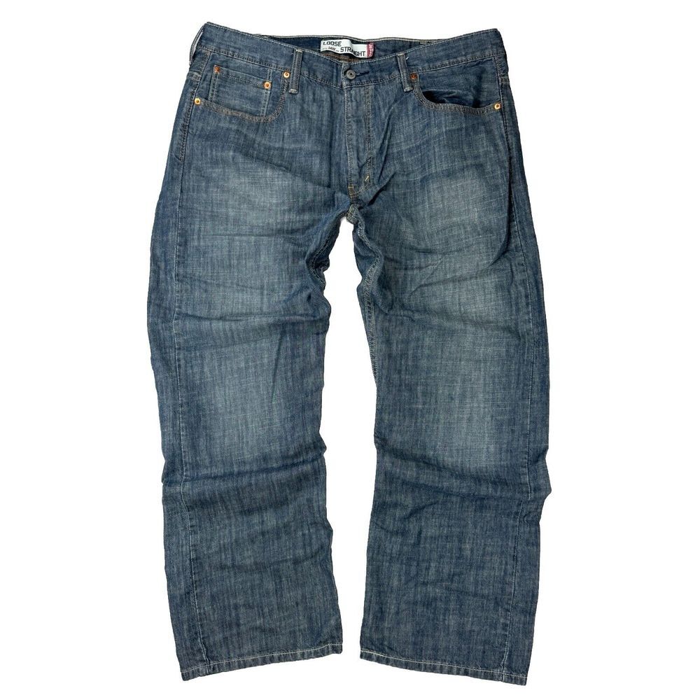 Vintage Y2K Levi's 569 Denim Jeans Blue Mens 38x30 2000's Loose Fit Baggy